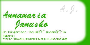 annamaria janusko business card